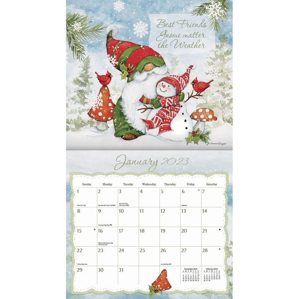 Gnome Sweet Gnome 2023 Wall Calendar - Calendars.com Gnome Sweet Gnome 2023 Wall Calendar - Calendars.com