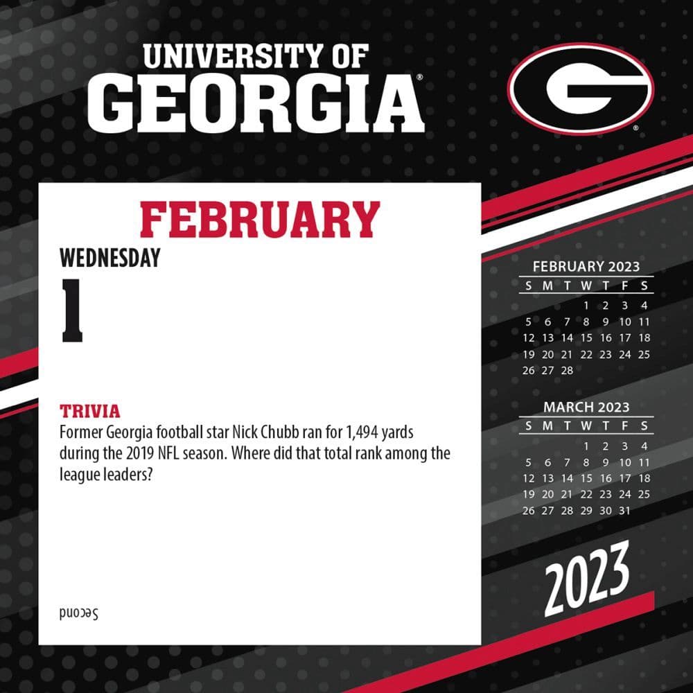 Georgia Bulldogs 2023 Desk Calendar Calendars georgia-bulldogs-2023-desk-calendar-calendars