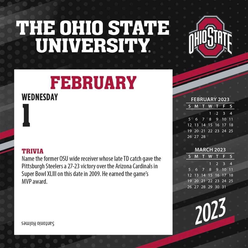 Ohio State Buckeyes 2023 Desk Calendar - Calendars.com