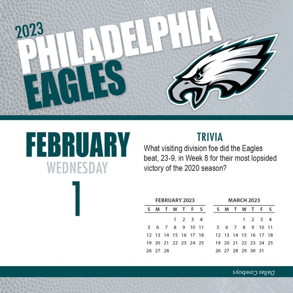 Philadelphia Eagles 2023 Desk Calendar