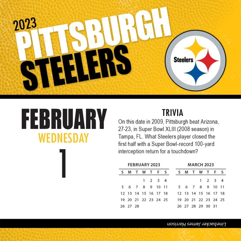 Pittsburgh Steelers 2023 Desk Calendar ubicaciondepersonas cdmx gob mx