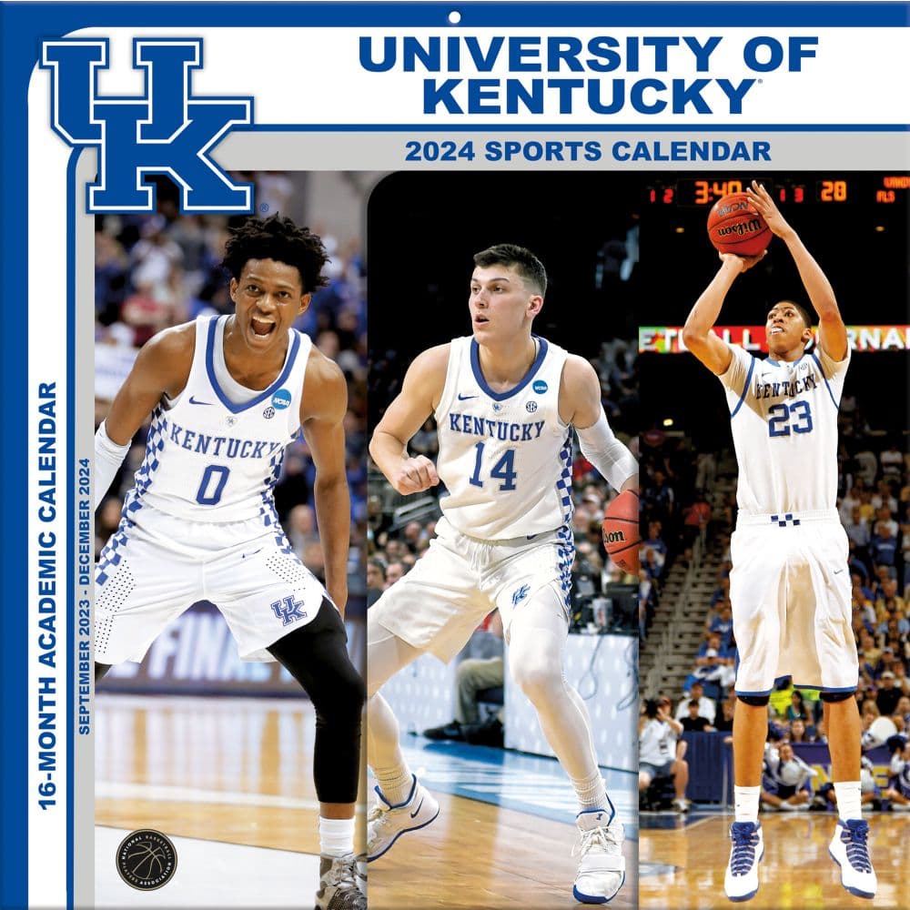 COL Kentucky Wildcats 2024 Wall Calendar