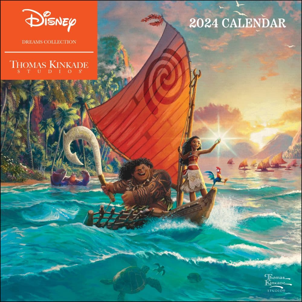 Kinkade Disney Collection 2024 Wall Calendar Calendars com