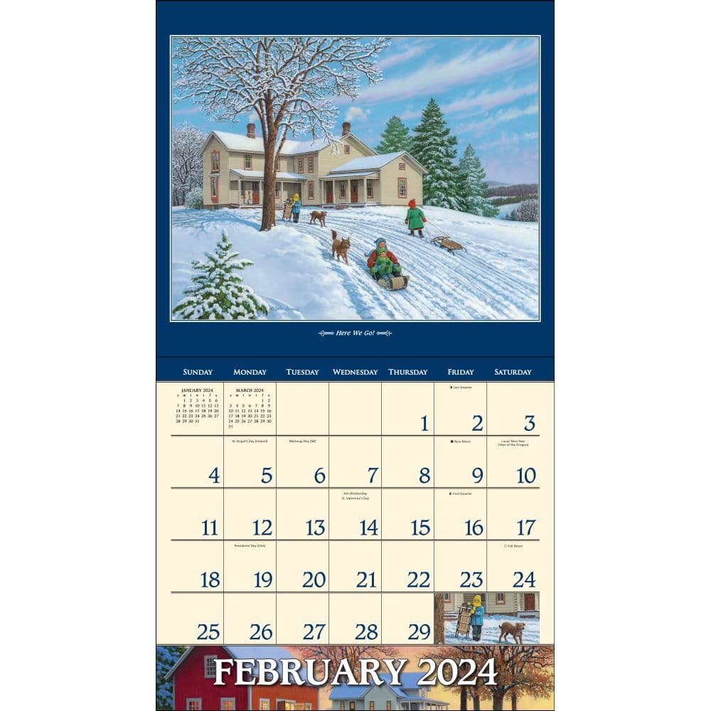 Country Seasons Sloane 2024 Wall Calendar Alternate Image 2 width=&quot;1000&quot; height=&quot;1000&quot;