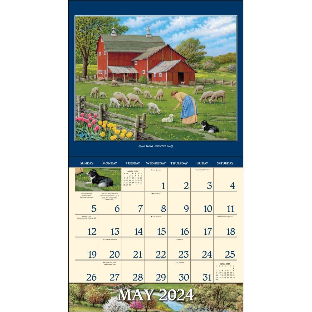 Country Seasons Sloane 2024 Wall Calendar