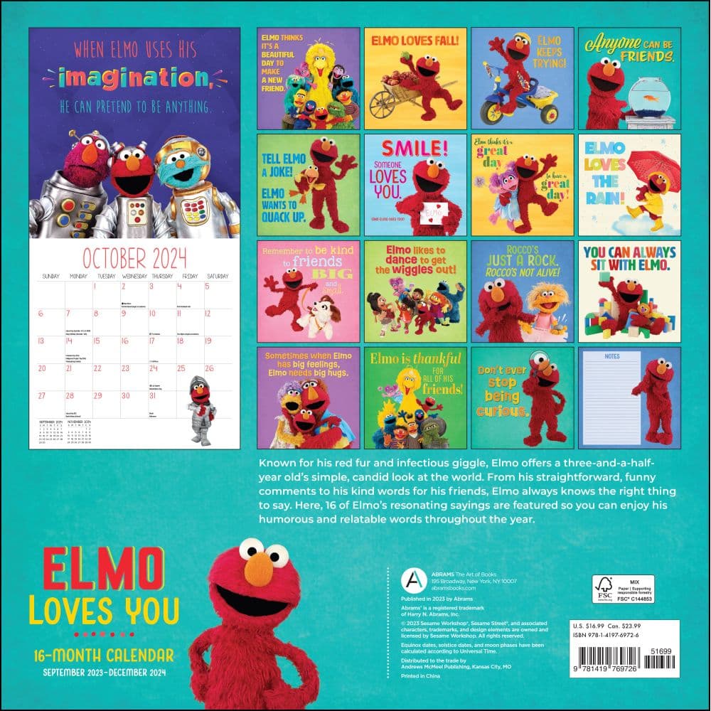 Sesame Street 2024 Wall Calendar