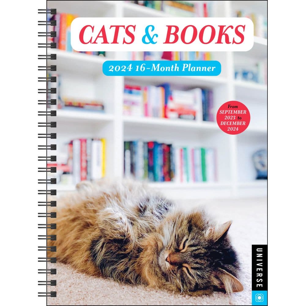 Cats and Books Weekly 2024 Planner Main Image width=&quot;1000&quot; height=&quot;1000&quot;