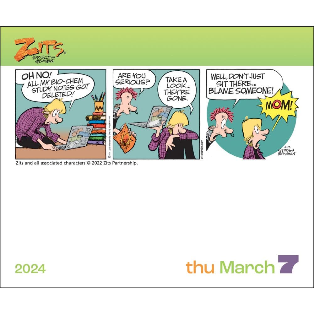 Zits 2024 Desk Calendar