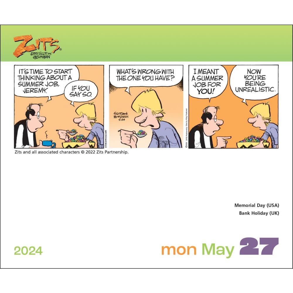 Zits 2024 Desk Calendar