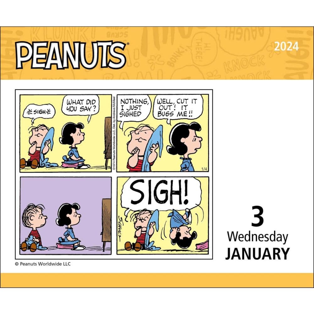 Peanuts 2024 Desk Calendar - Calendars.com