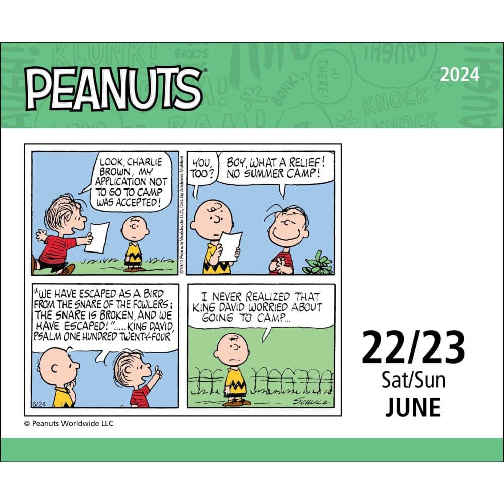 Peanuts 2024 Desk Calendar - Calendars.com