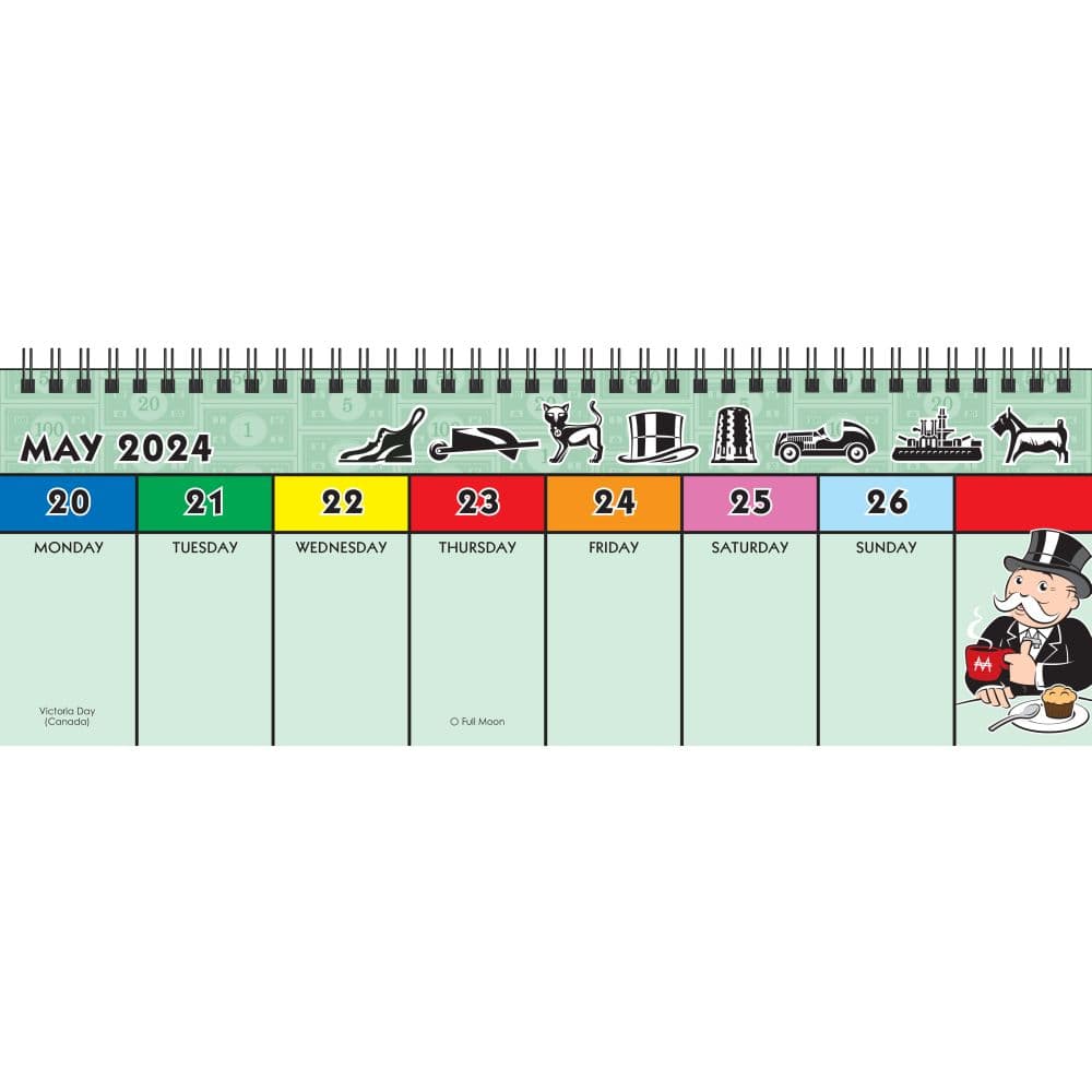 Monopoly 2024 Easel Desk Calendar