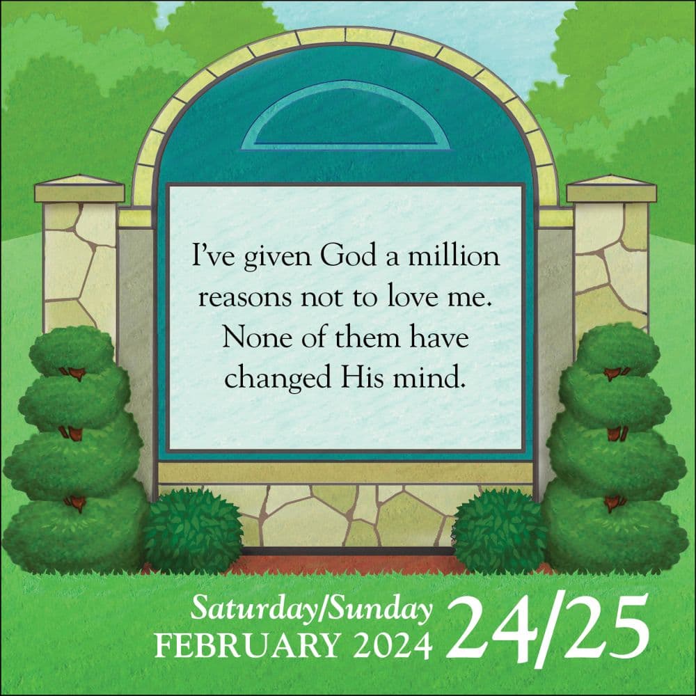 Church Signs 2024 Day-to-Day Calendar Alternate Image 3 width=&quot;1000&quot; height=&quot;1000&quot;