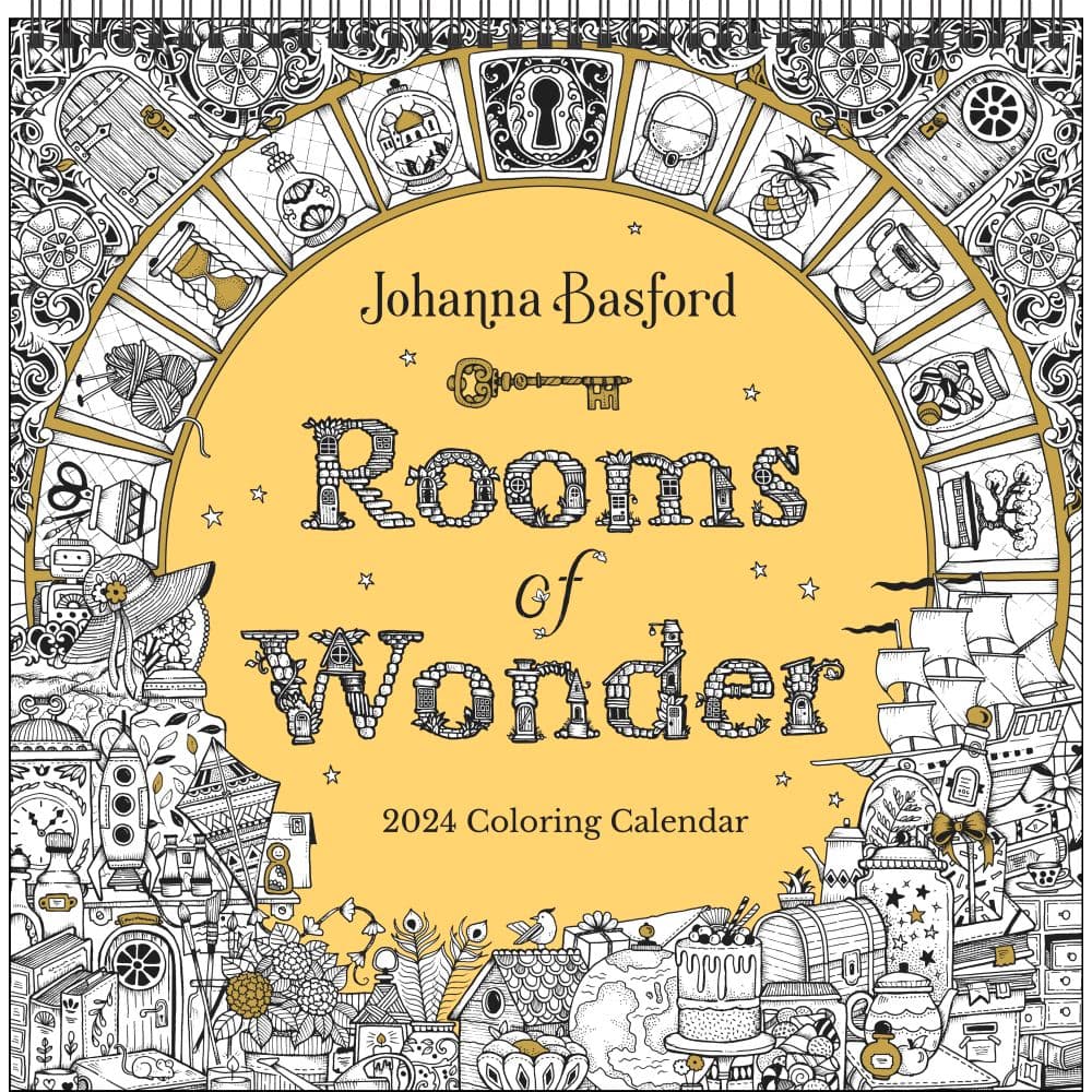 Basford Rooms of Wonder 2024 Wall Calendar Main Image width="1000" height="1000"