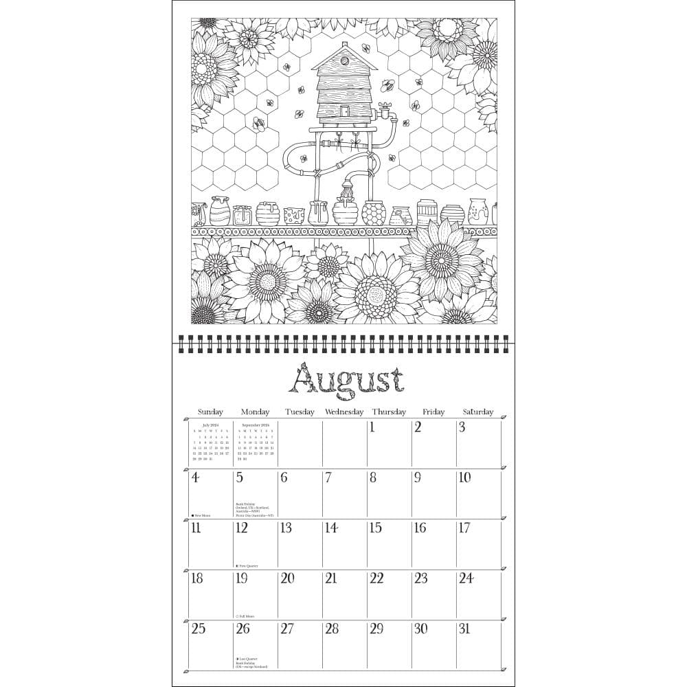 Basford Rooms of Wonder 2024 Wall Calendar