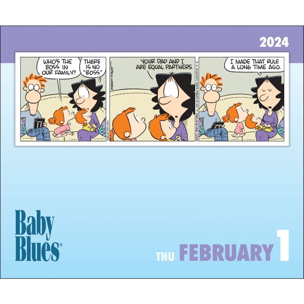 Baby Blues 2024 Desk Calendar