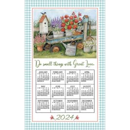 Blue Wagon 2024 Kitchen Towel Calendar