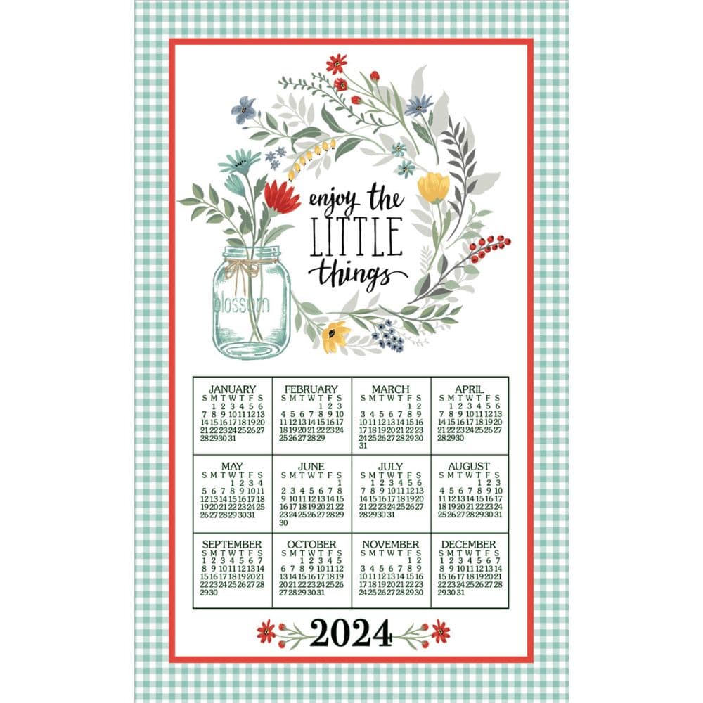 Blooming Thoughts 2024 Towel Calendar