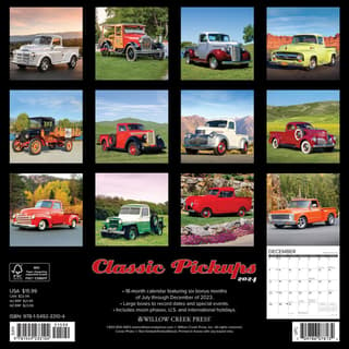 Classic Pickups 2024 Wall Calendar - Calendars.com