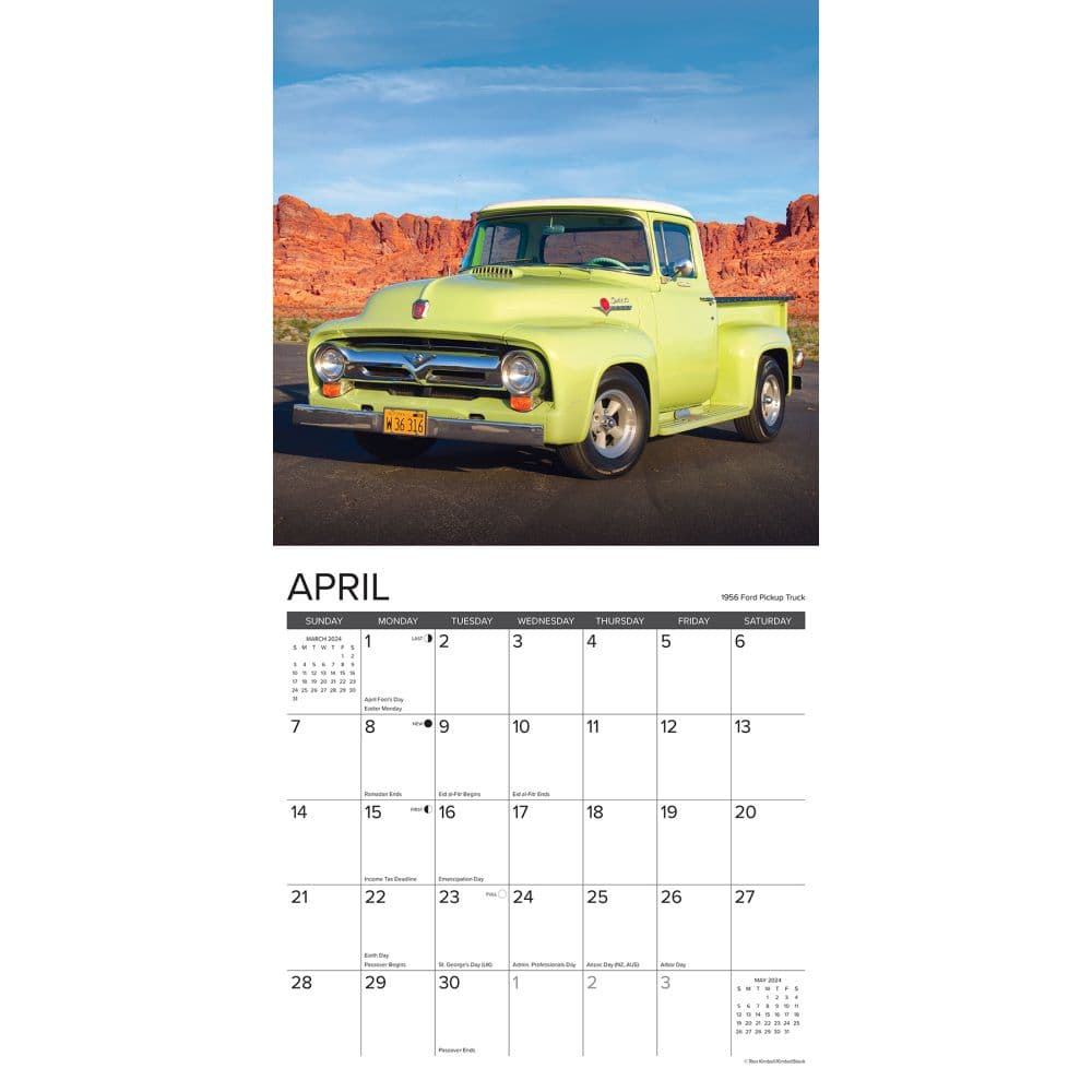 Pickups Classic 2024 Wall Calendar Interior Image width=&quot;1000&quot; height=&quot;1000&quot;
