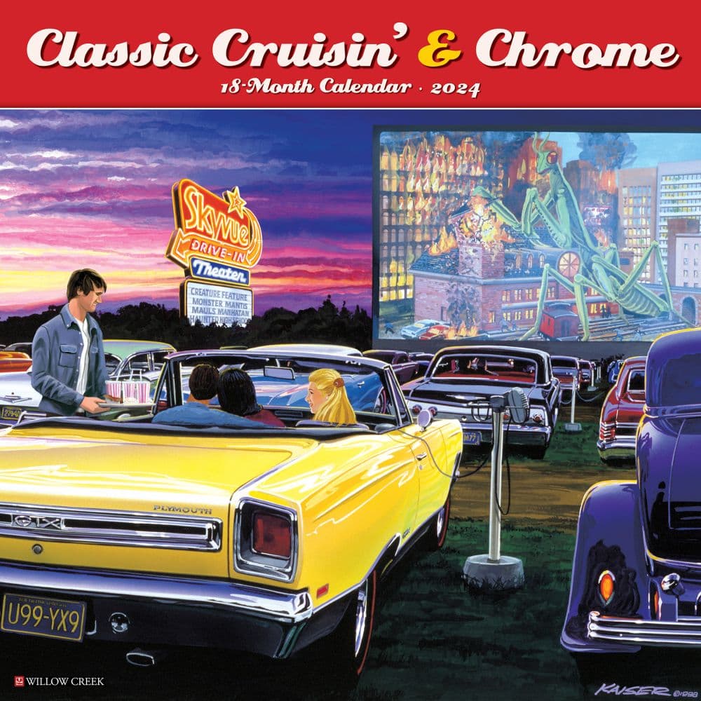 Cruisin and Chrome Classic 2024 Wall Calendar Main Image width=&quot;1000&quot; height=&quot;1000&quot;