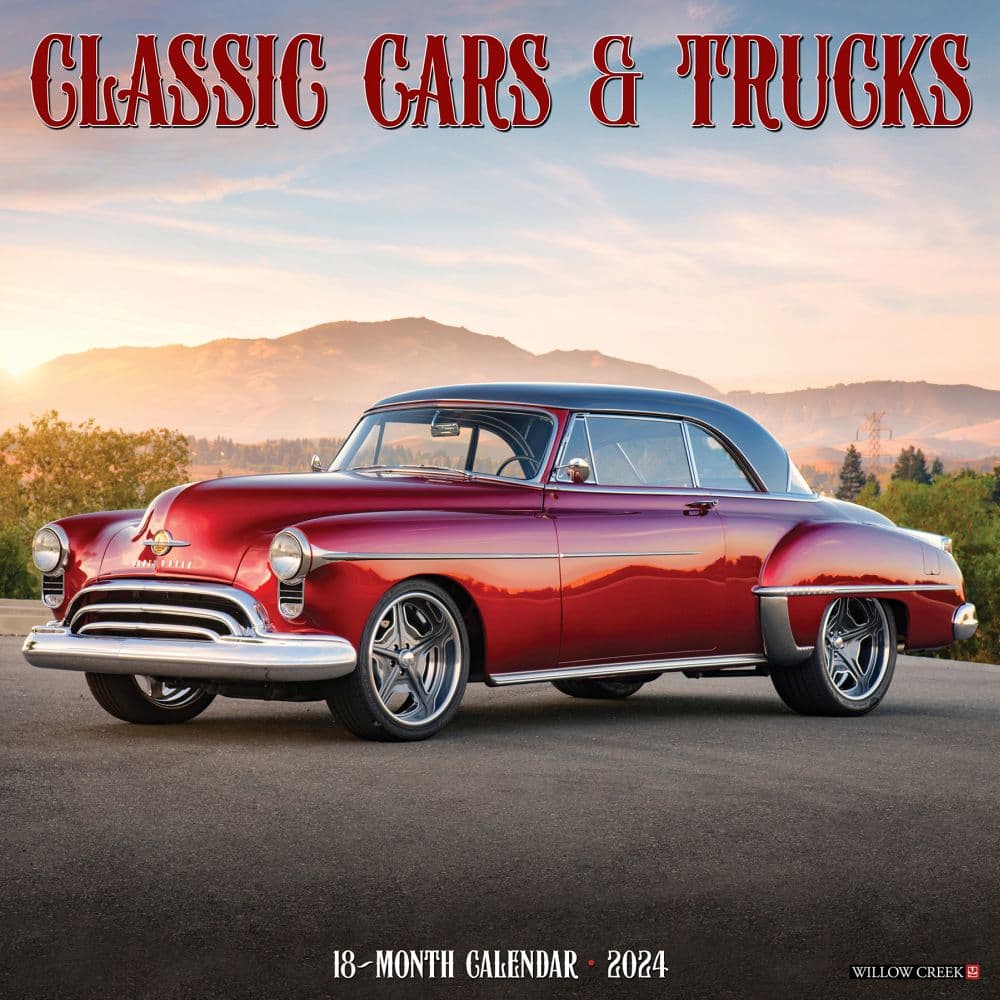 Cars and Trucks Classic 2024 Wall Calendar