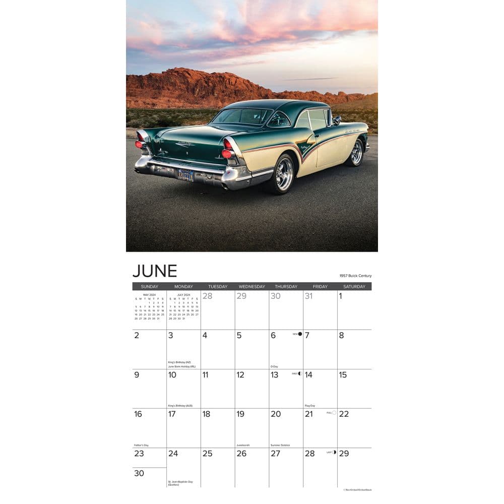 Just Cars Classic 2024 Wall Calendar Interior Image width=&quot;1000&quot; height=&quot;1000&quot;