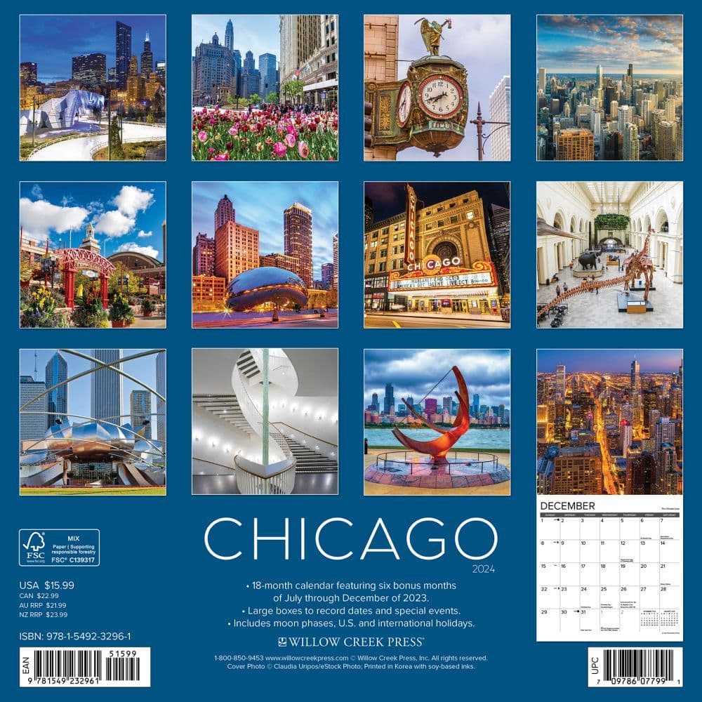 Chicago 2024 Wall Calendar Back of Calendar width=&quot;1000&quot; height=&quot;1000&quot;