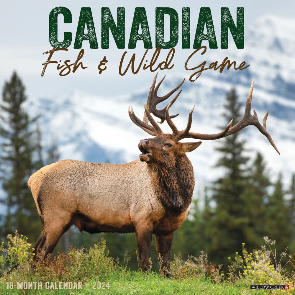 Canadian Fish and Wild Game 2024 Wall Calendar Main Image width=&quot;1000&quot; height=&quot;1000&quot;