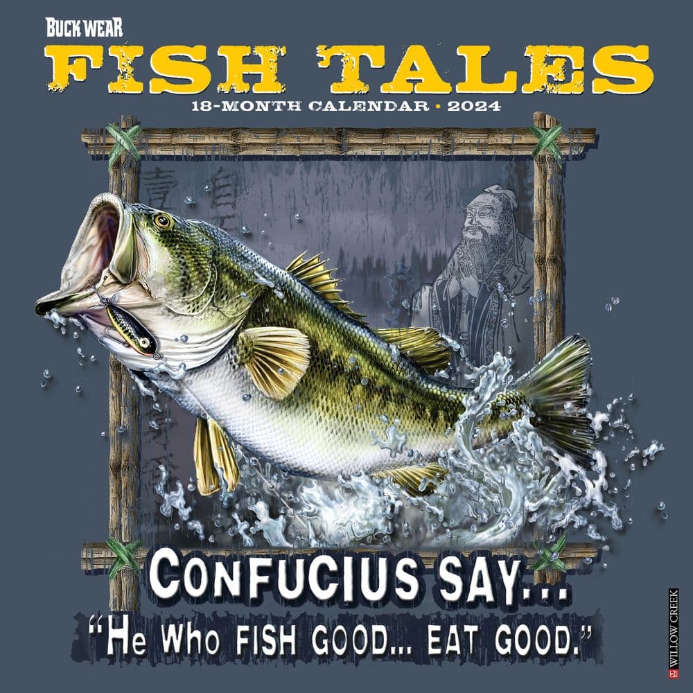 Buck Wear Fishing Tales 2024 Wall Calendar