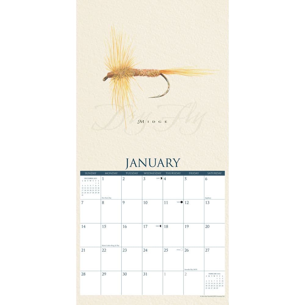 Art of the Fly 2024 Wall Calendar Interior Image width=&quot;1000&quot; height=&quot;1000&quot;