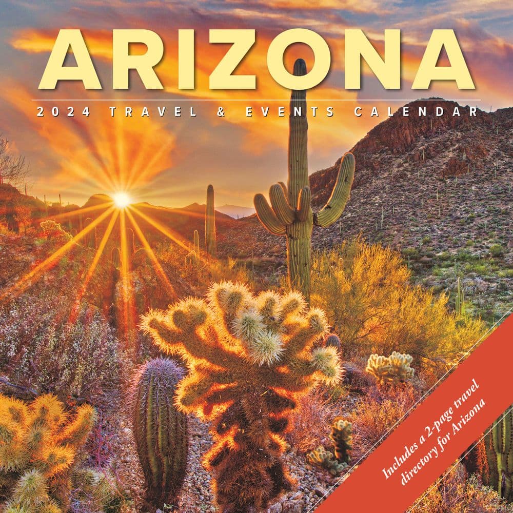 Arizona Travel &amp; Events 2024 Wall Calendar Main Image width=&quot;1000&quot; height=&quot;1000&quot;