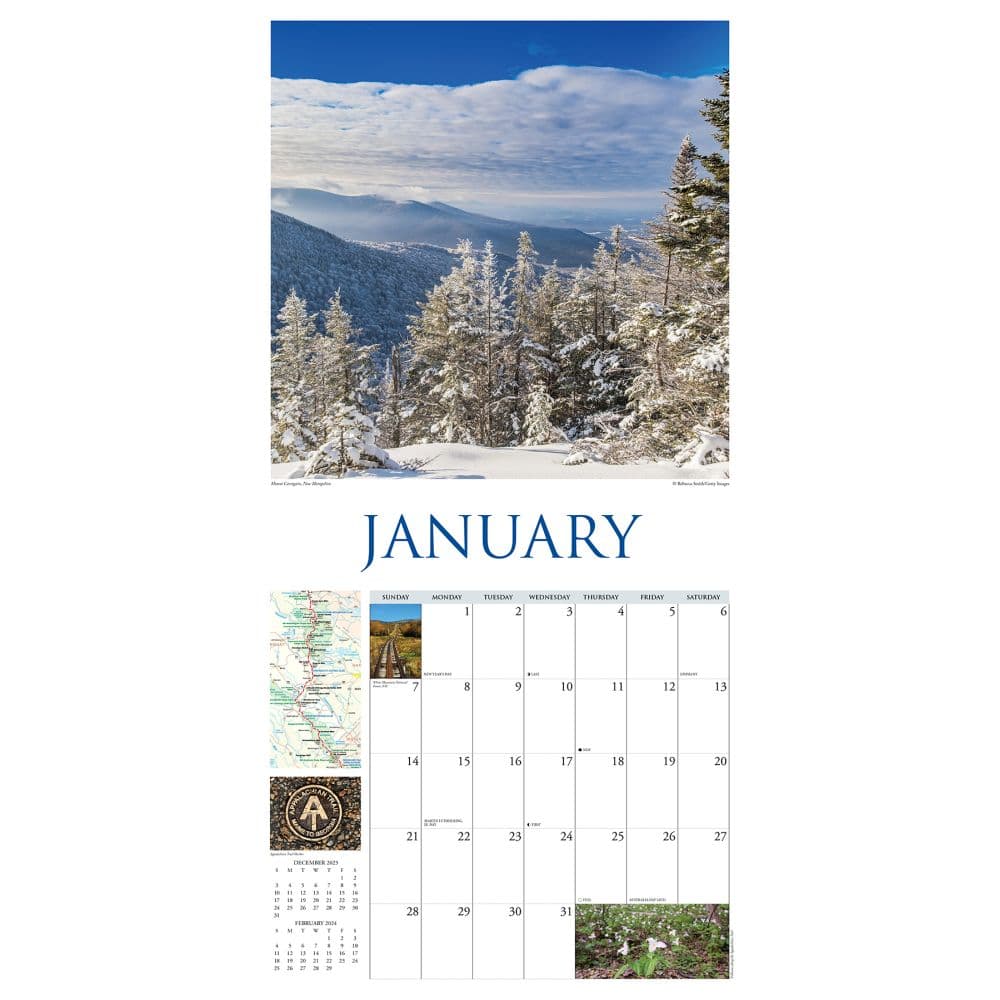Appalachian Trail Travel/Events 2024 Wall Calendar Interior Image width=&quot;1000&quot; height=&quot;1000&quot;