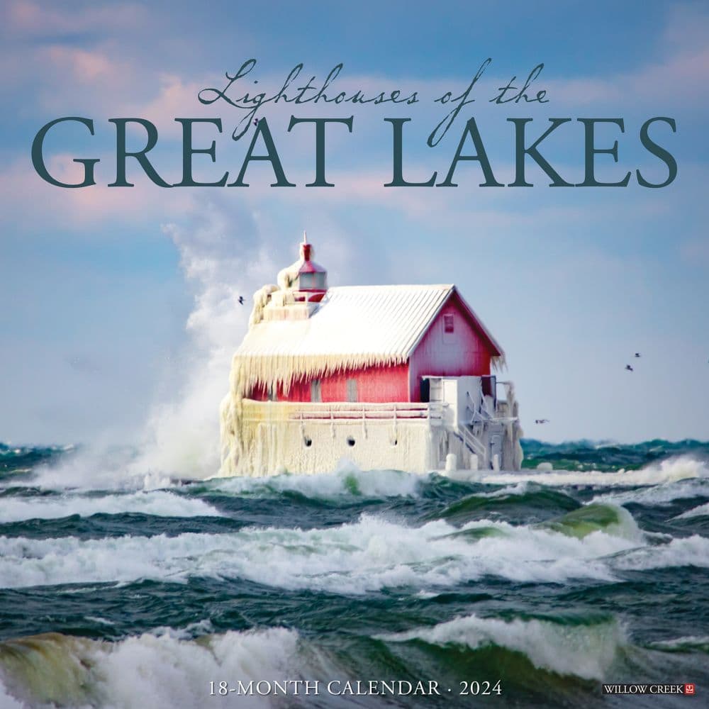 Lighthouses of the Great Lakes 2024 Wall Calendar Main Image width=&quot;1000&quot; height=&quot;1000&quot;