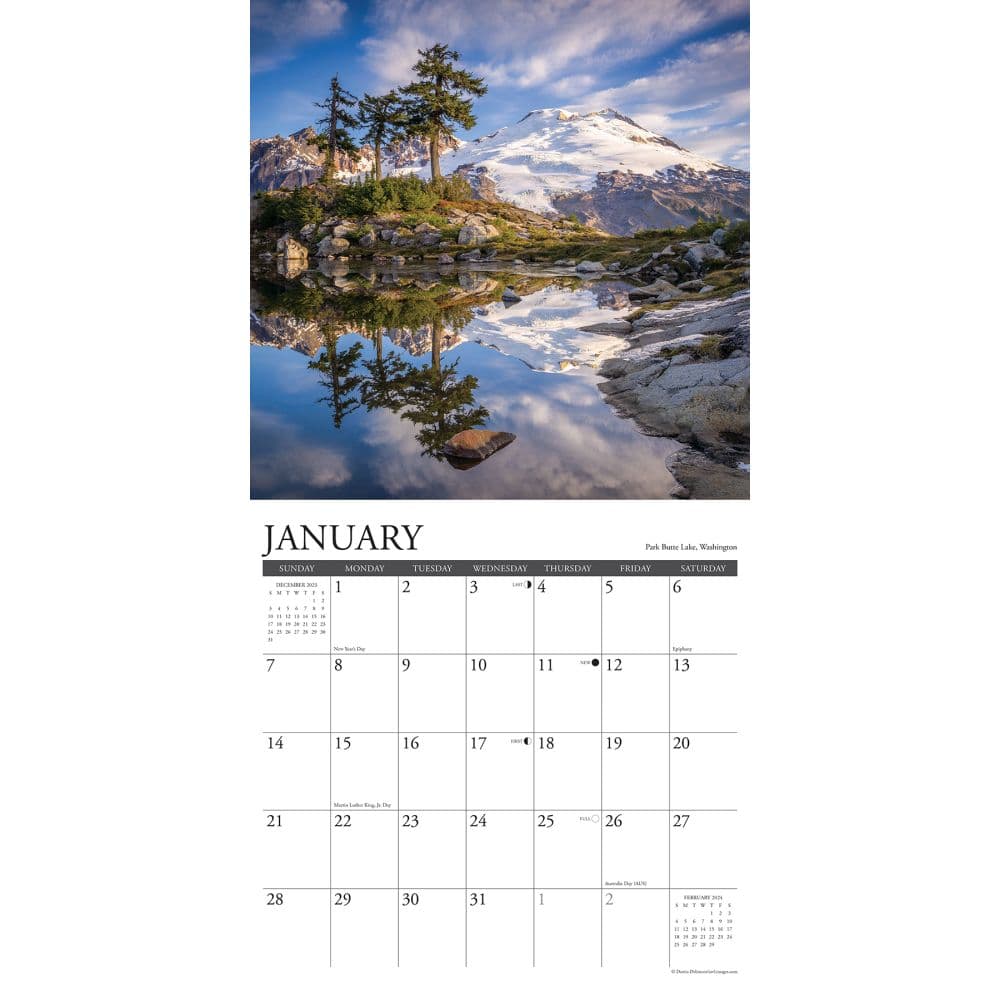 Lake View 2024 Wall Calendar Interior Image width=&quot;1000&quot; height=&quot;1000&quot;