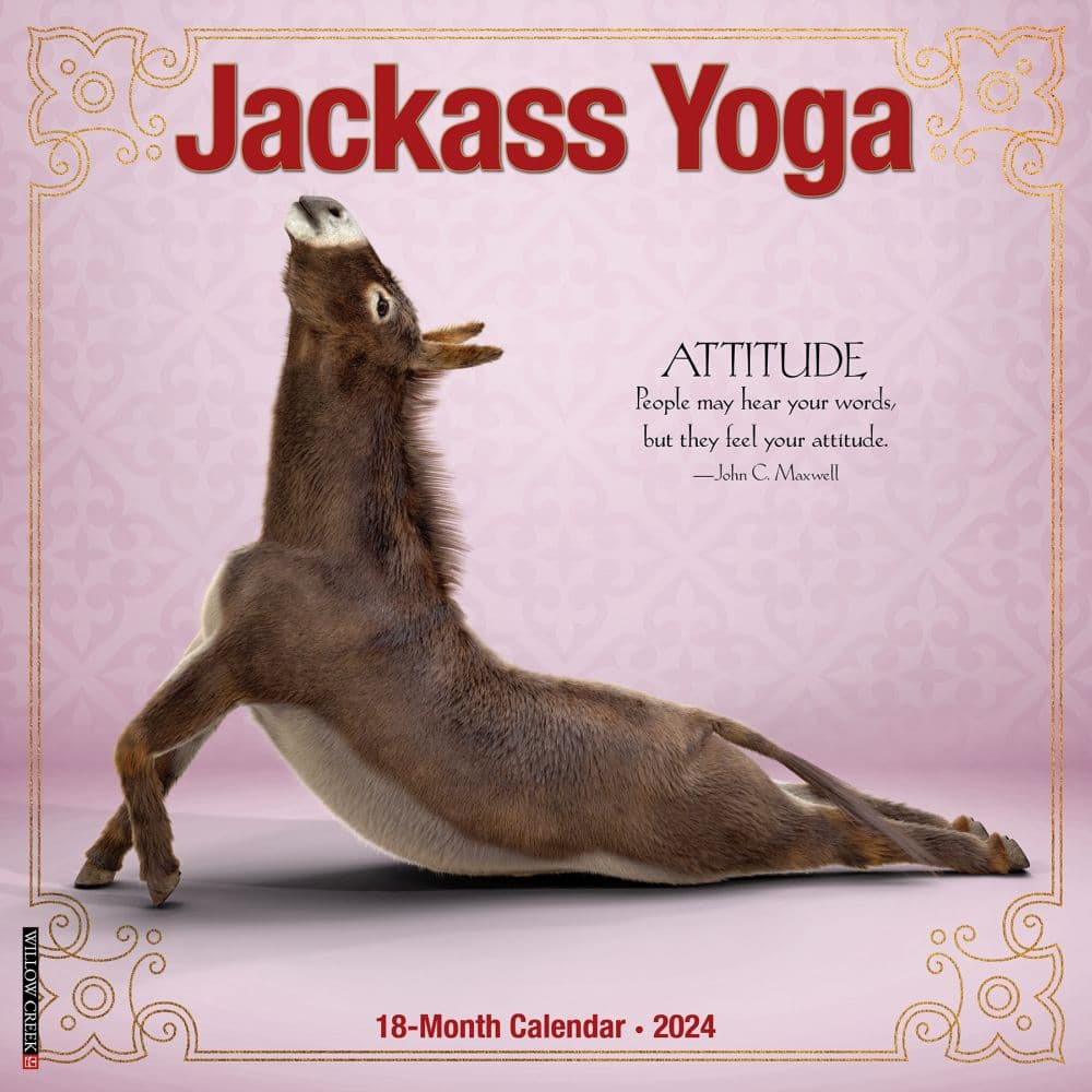 Jackass Yoga 2024 Wall Calendar Main Image width=&quot;1000&quot; height=&quot;1000&quot;