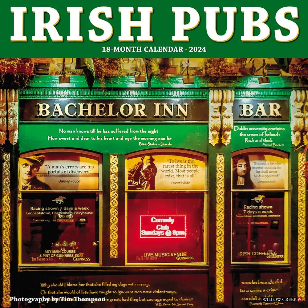 Irish Pubs 2024 Wall Calendar