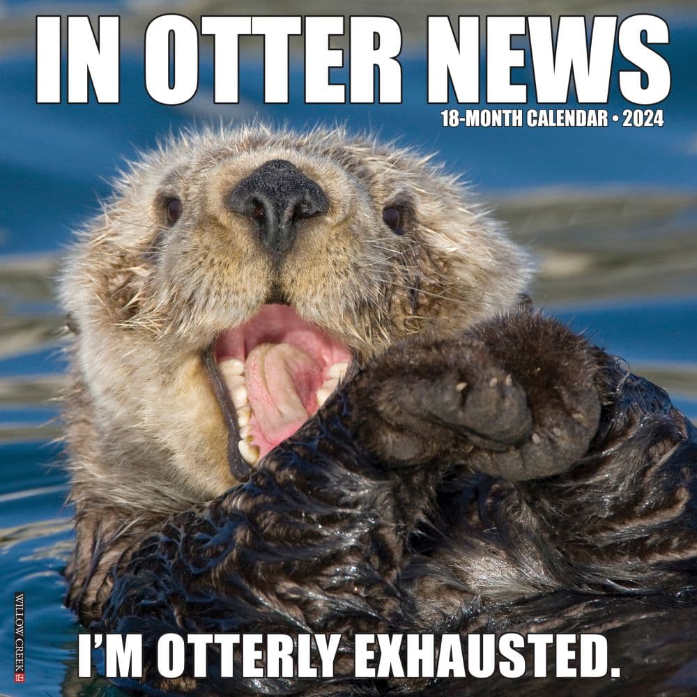 In Otter News 2024 Wall Calendar Main Image width=&quot;1000&quot; height=&quot;1000&quot;