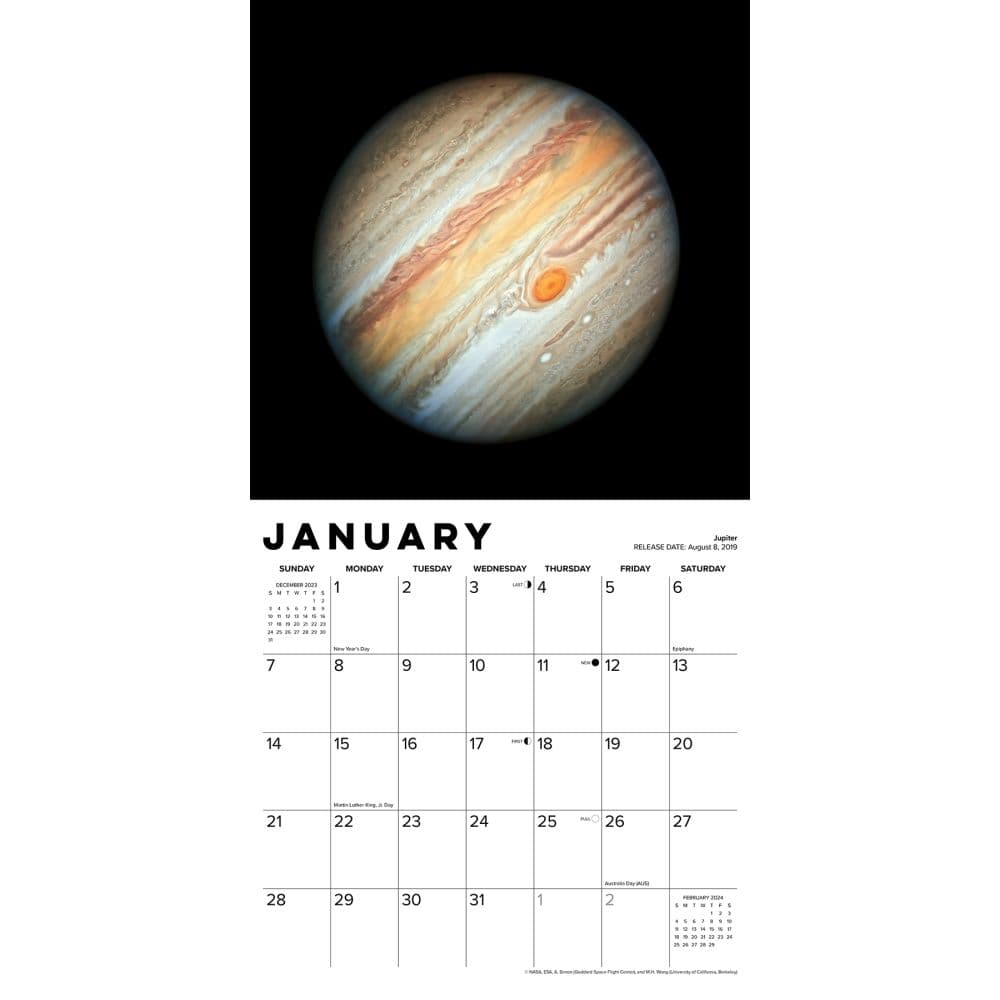 Images from the Hubble Space Telescope 2024 Wall Calendar