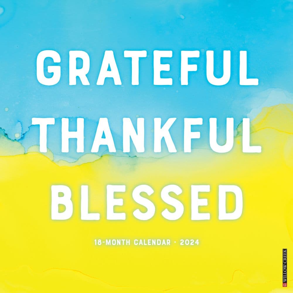 Grateful Thankful Blessed 2024 Wall Calendar Main Image width=&quot;1000&quot; height=&quot;1000&quot;