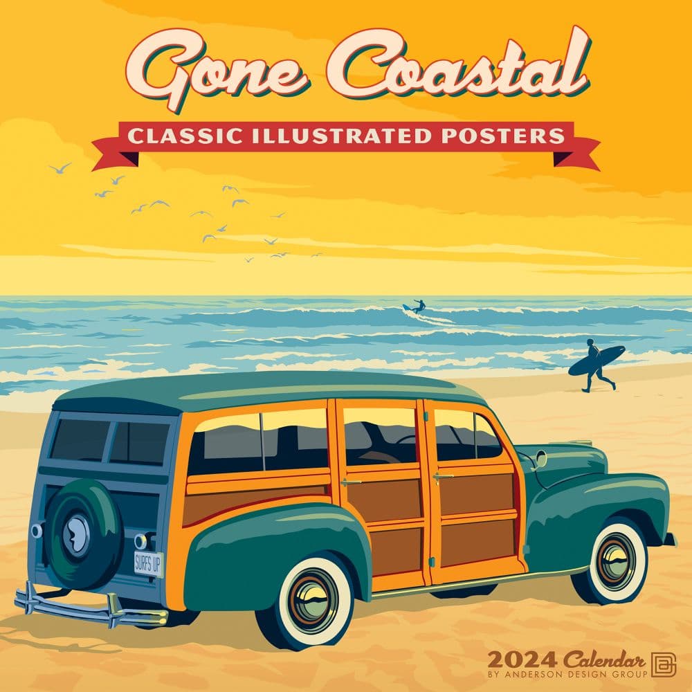 Gone Coastal Art 2024 Wall Calendar Calendars Com   202400003832 