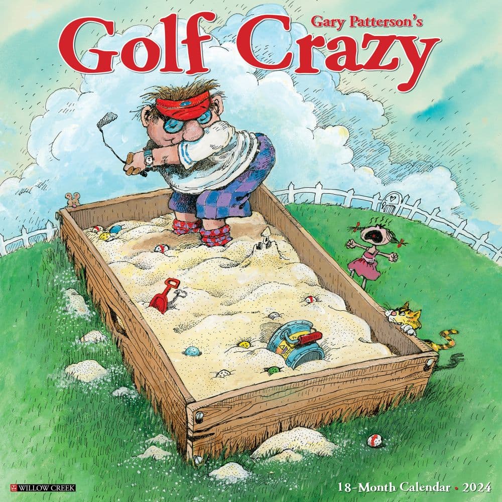 Golf Crazy Patterson 2024 Wall Calendar