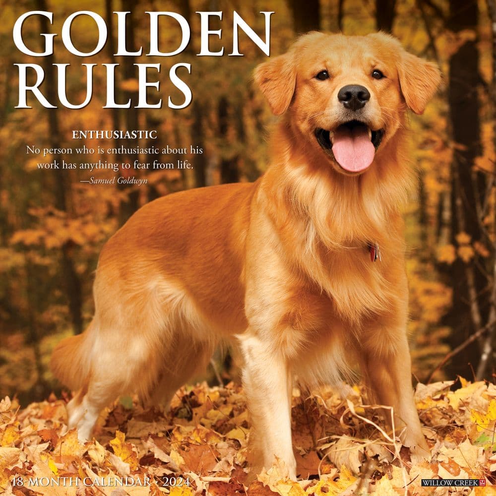 Just Golden Rules 2024 Wall Calendar