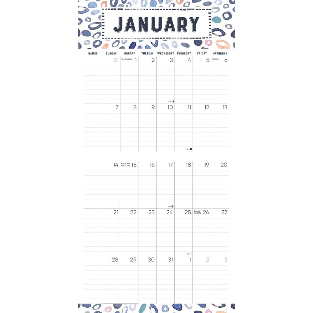 Family Calendar 2024 Wall Calendar