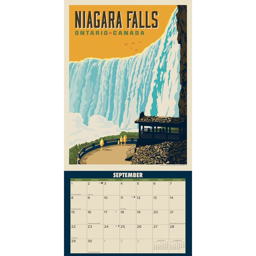 Explore Canada ADG 2024 Wall Calendar Interior Image width=&quot;1000&quot; height=&quot;1000&quot;