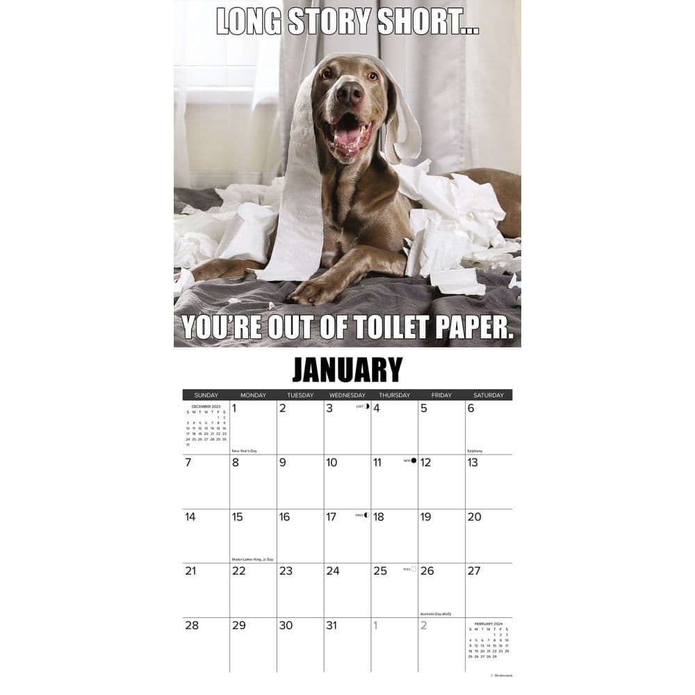 Dog-Gone-It 2024 Wall Calendar Interior Image width=&quot;1000&quot; height=&quot;1000&quot;