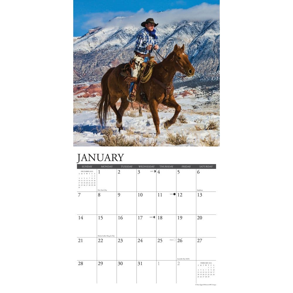 Cowboys 2024 Wall Calendar Interior Image width=&quot;1000&quot; height=&quot;1000&quot;