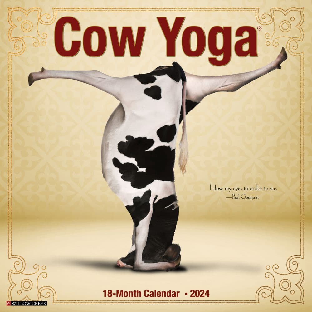 Cow Yoga 2024 Wall Calendar Main Image width=&quot;1000&quot; height=&quot;1000&quot;