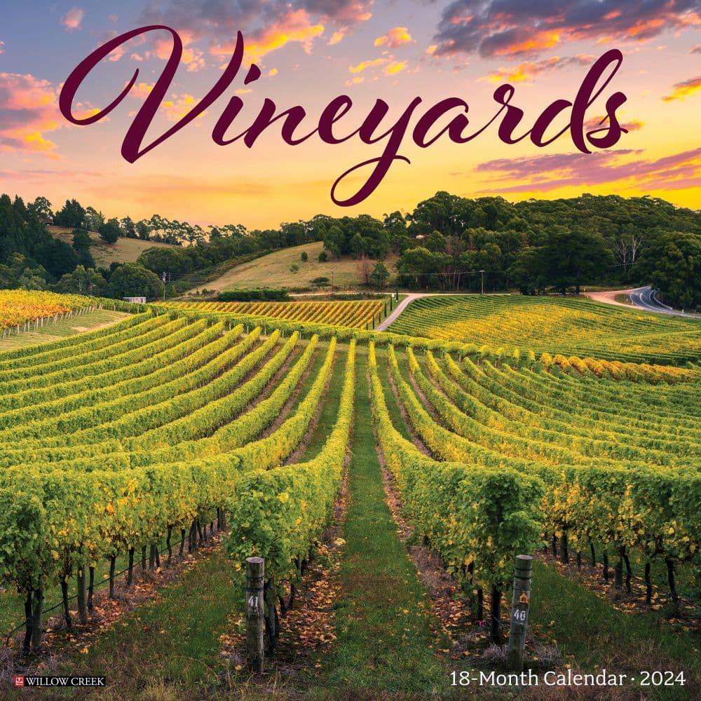 Vineyards 2024 Wall Calendar