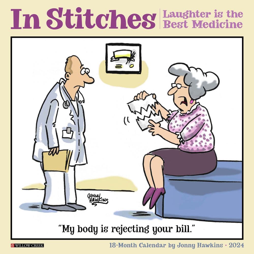 In Stitches By Jonny Hawkins 2024 Wall Calendar - Calendars.com